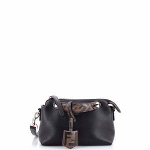 Fendi Mini By The Way Satchel Leather with Zucca Embossed Detail